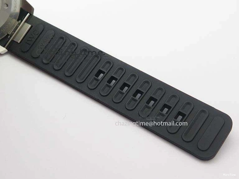 MIROTIME 0225 Aquatimer Chrono IW376803 V6F 1:1 Best Edition Black Dial On Rubber Strap A Stretchable 7280